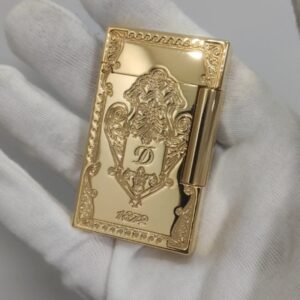French ST Dupont 1872 Solid Brass Resonant Sound Lighter, ST Dupont