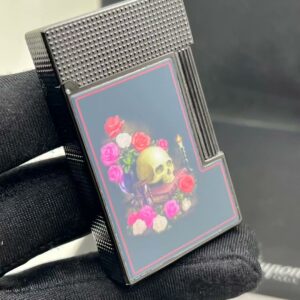 S.T.Dupont Skull and Roses Phantom Resonant Sound Lighter